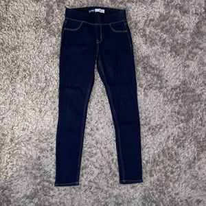 Old navy like new sz 4 mid-rise Rockstar super skinny jeggings stretch dark blue